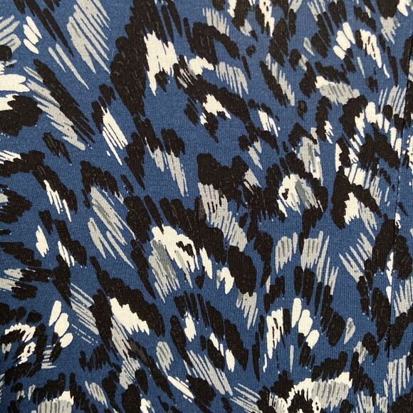 Loft Blue Patterned Women's Flowy Dress size Medium - Picture 7 of 7